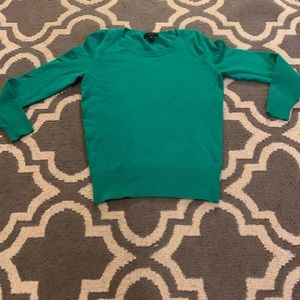 3 quarter sleeve J.Crew sweater.